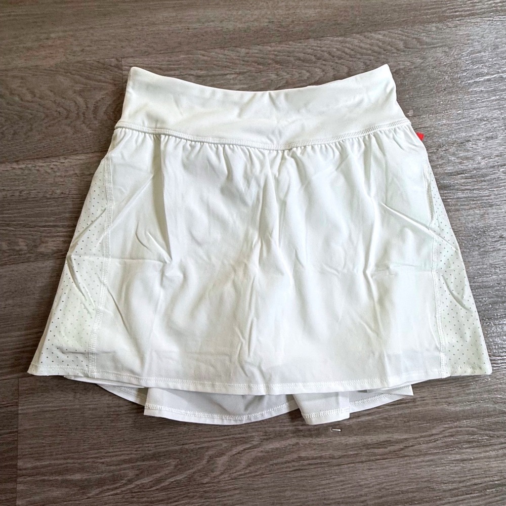 Spanx Get Moving Skort 14‎ White Athletic Tennis Golf Skirt 50196R Womens Small